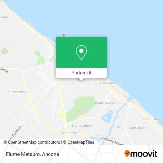 Mappa Fiume Metauro