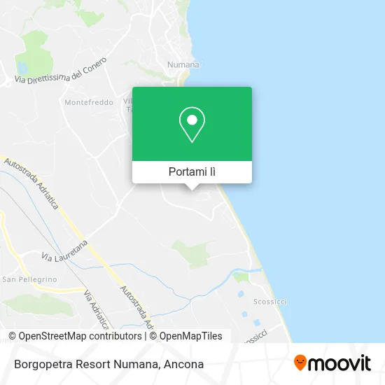 Mappa Borgopetra Resort Numana