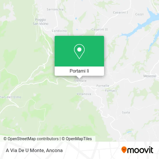 Mappa A Via De U Monte