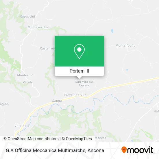 Mappa G.A Officina Meccanica Multimarche