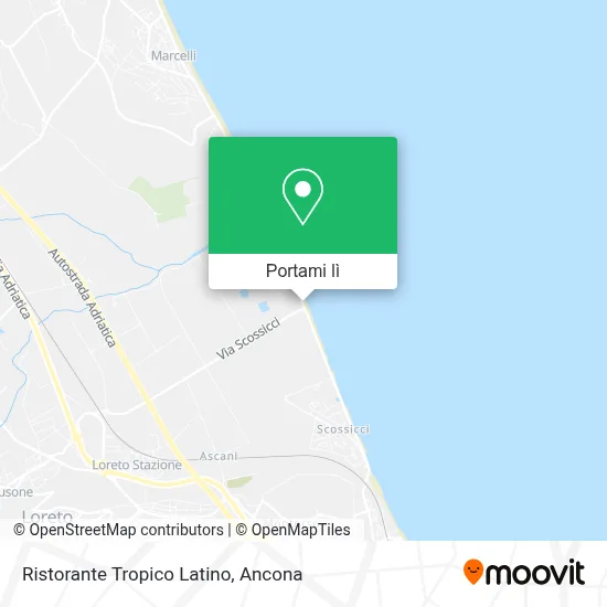 Mappa Ristorante Tropico Latino