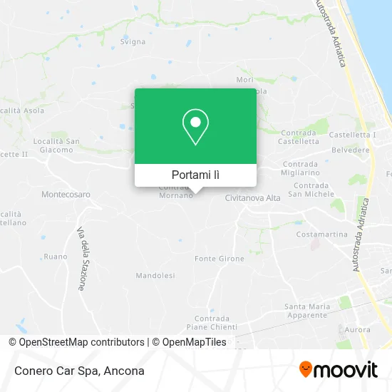 Mappa Conero Car Spa