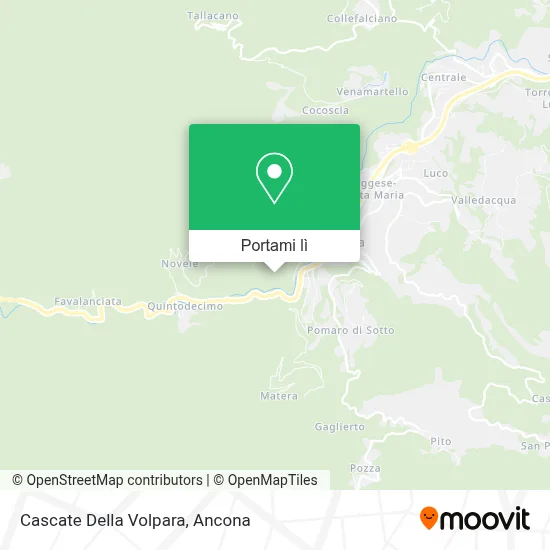 Mappa Cascate Della Volpara