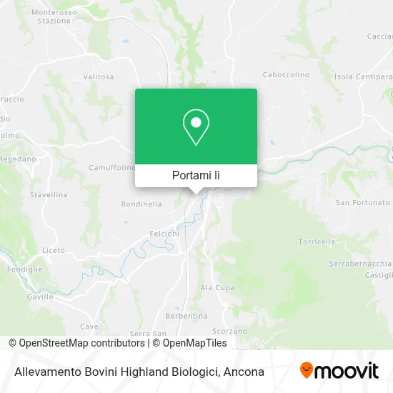 Mappa Allevamento Bovini Highland Biologici