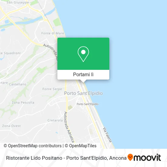 Mappa Ristorante Lido Positano - Porto Sant'Elpidio