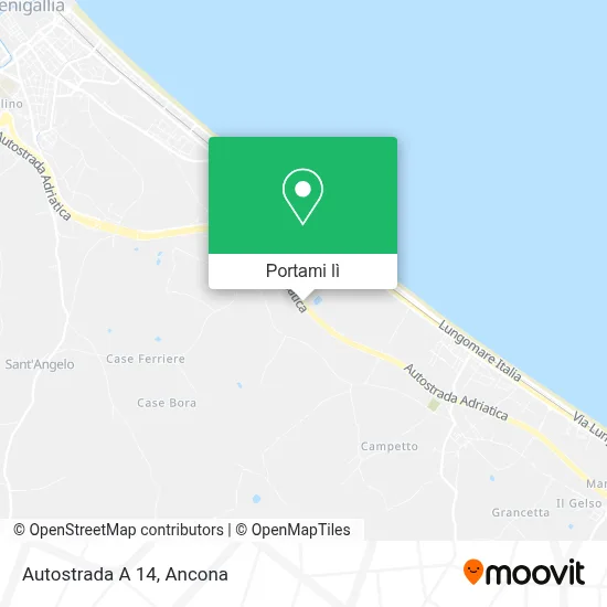 Mappa Autostrada A 14