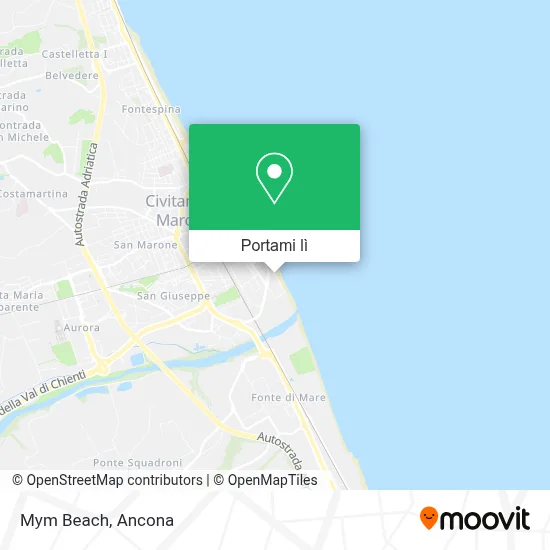Mappa Mym Beach
