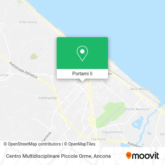 Mappa Centro Multidisciplinare Piccole Orme