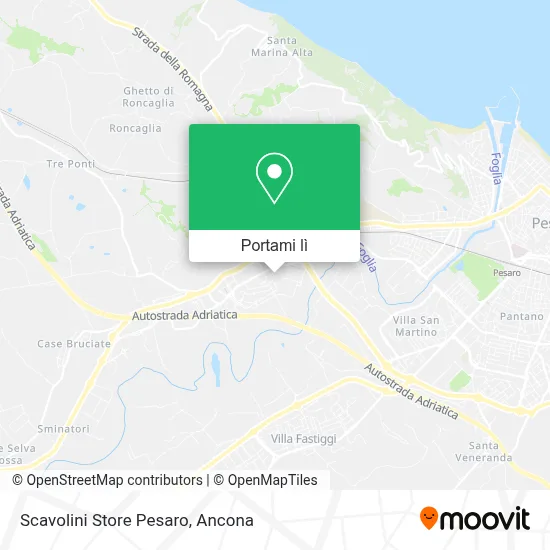 Mappa Scavolini Store Pesaro