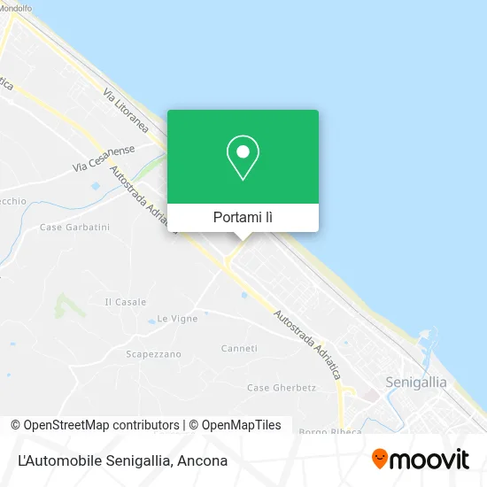 Mappa L'Automobile Senigallia