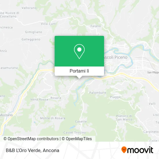 Mappa B&B L'Oro Verde