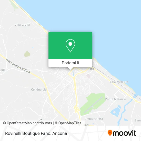 Mappa Rovinelli Boutique Fano