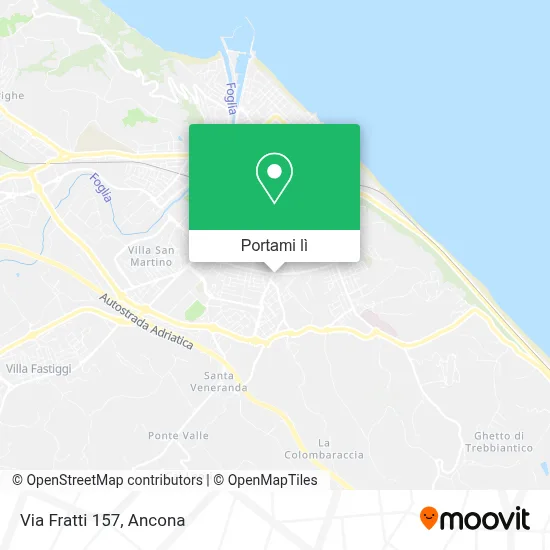 Mappa Via Fratti 157
