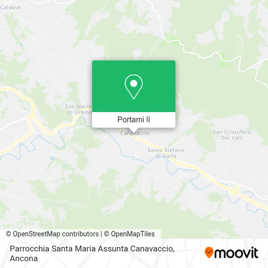 Mappa Parrocchia Santa Maria Assunta Canavaccio