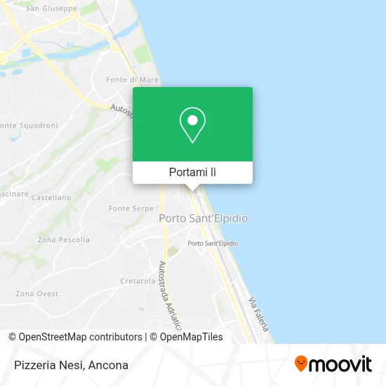 Mappa Pizzeria Nesi
