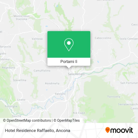 Mappa Hotel Residence Raffaello