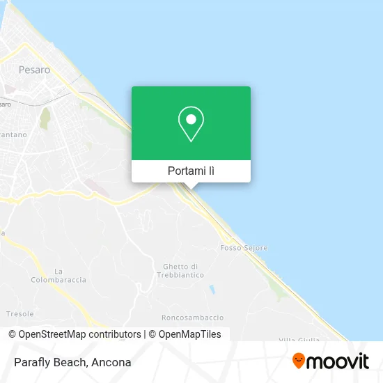 Mappa Parafly Beach