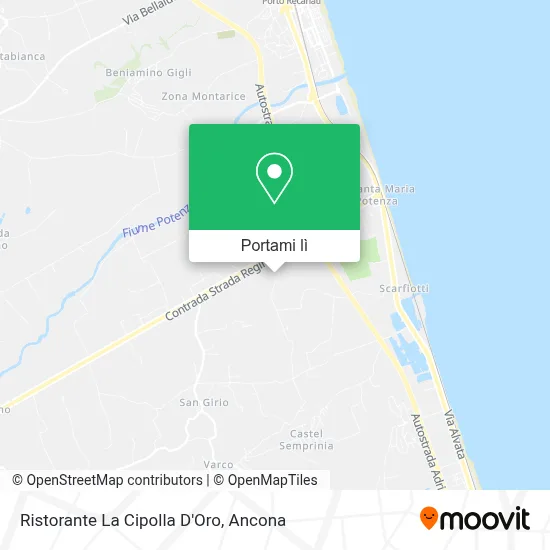 Mappa Ristorante La Cipolla D'Oro