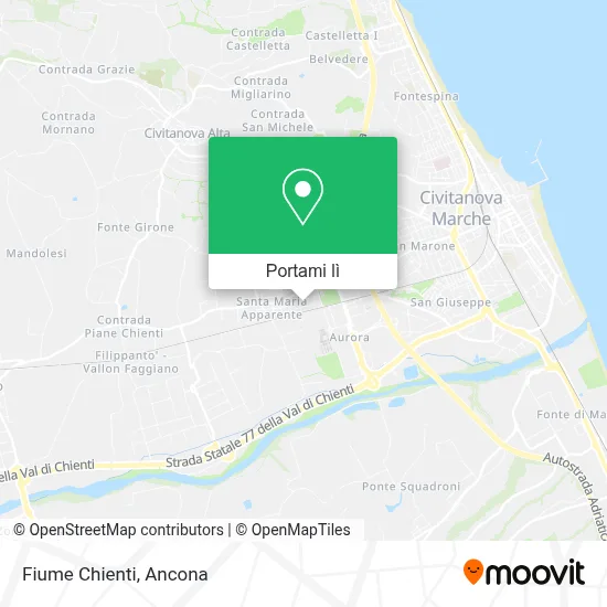 Mappa Fiume Chienti
