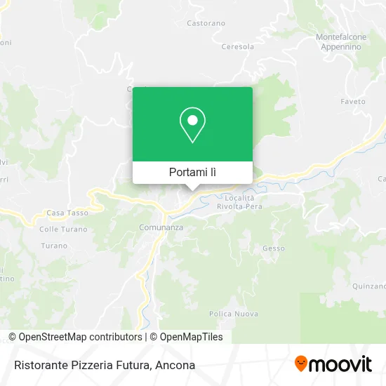 Mappa Ristorante Pizzeria Futura