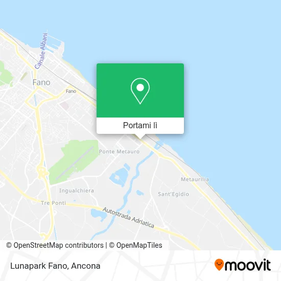Mappa Lunapark Fano