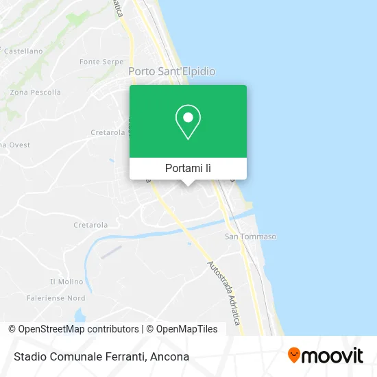 Mappa Stadio Comunale Ferranti