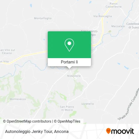 Mappa Autonoleggio Jenky Tour