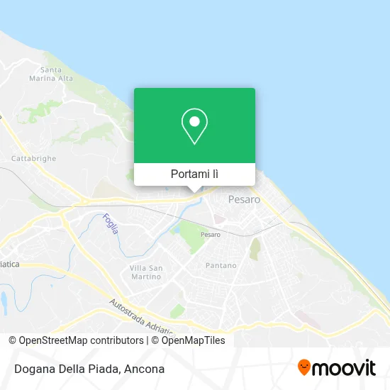 Mappa Dogana Della Piada