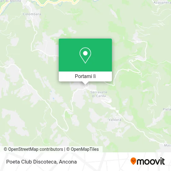 Mappa Poeta Club Discoteca