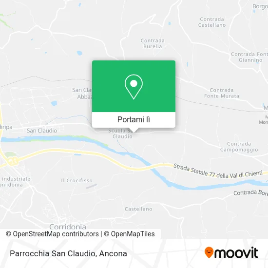 Mappa Parrocchia San Claudio