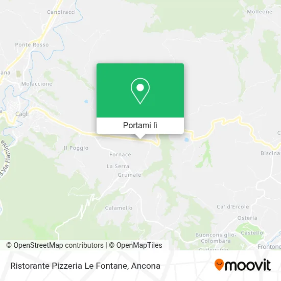 Mappa Ristorante Pizzeria Le Fontane