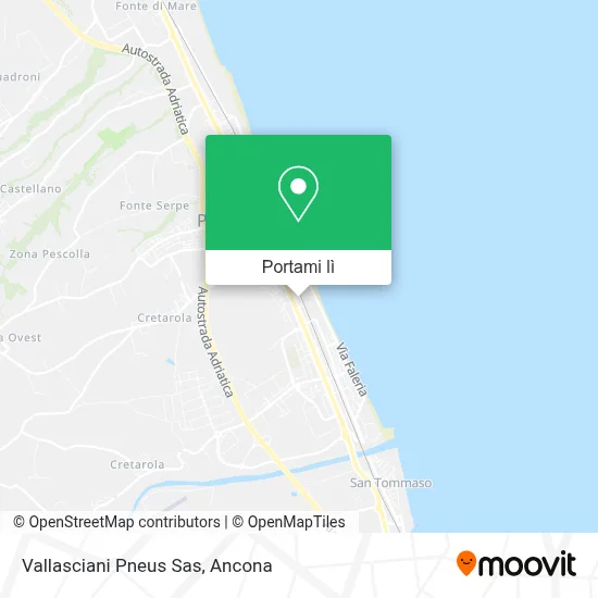 Mappa Vallasciani Pneus Sas
