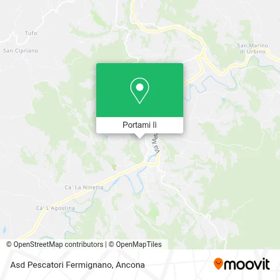 Mappa Asd Pescatori Fermignano