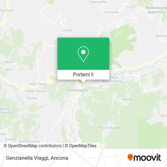 Mappa Genzianella Viaggi