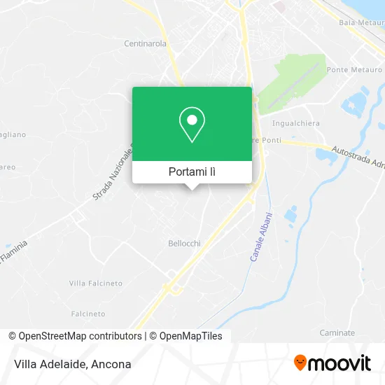 Mappa Villa Adelaide