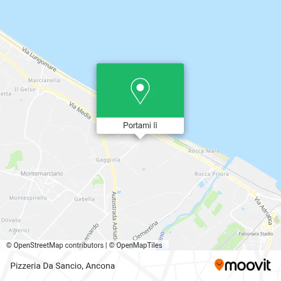Mappa Pizzeria Da Sancio