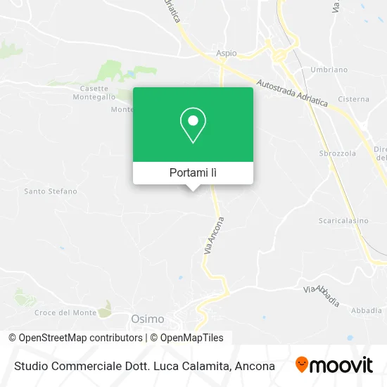 Mappa Studio Commerciale Dott. Luca Calamita