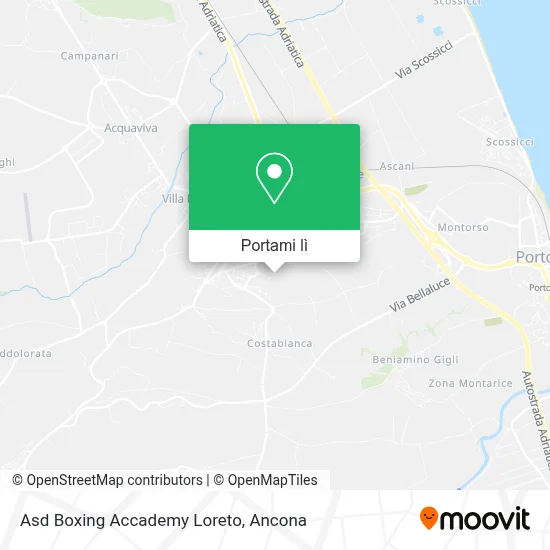 Mappa Asd Boxing Accademy Loreto