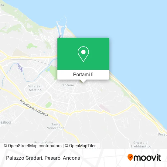 Mappa Palazzo Gradari, Pesaro