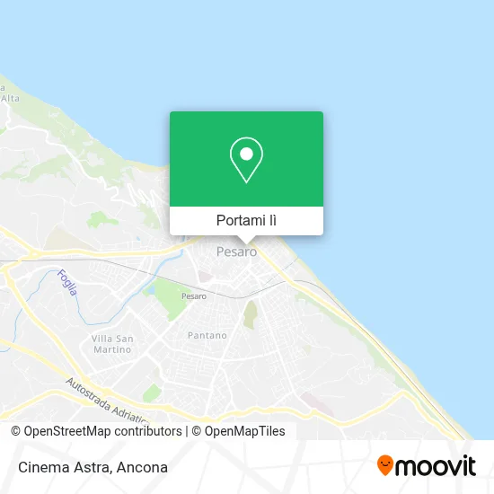 Mappa Cinema Astra