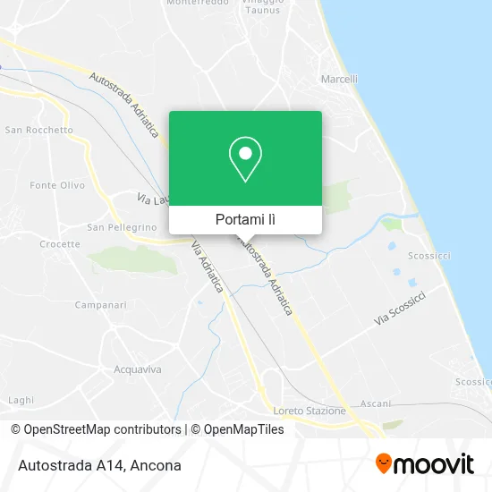 Mappa Autostrada A14