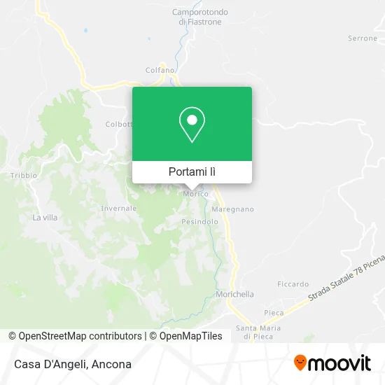 Mappa Casa D'Angeli