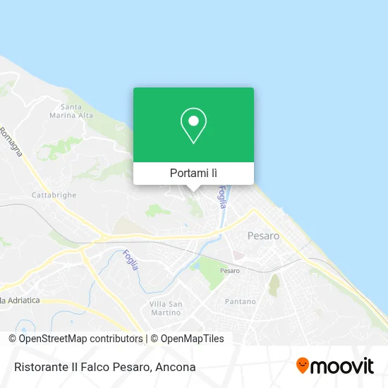 Mappa Ristorante Il Falco Pesaro