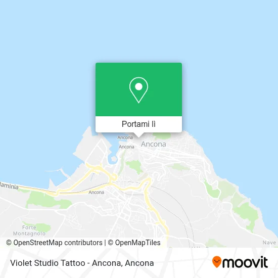 Mappa Violet Studio Tattoo - Ancona