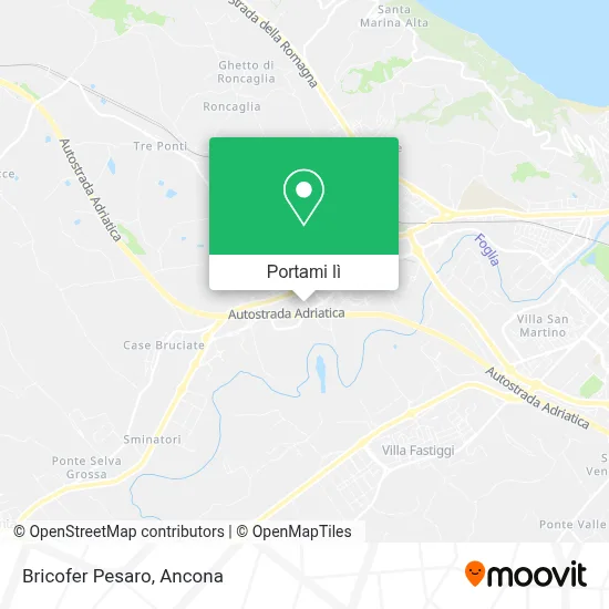 Mappa Bricofer Pesaro