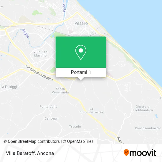 Mappa Villa Baratoff
