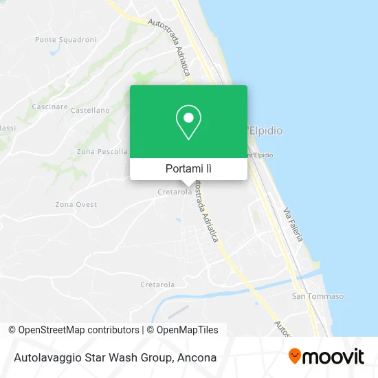 Mappa Autolavaggio Star Wash Group