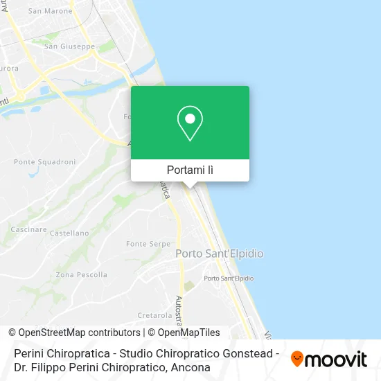 Mappa Perini Chiropratica - Studio Chiropratico Gonstead - Dr. Filippo Perini Chiropratico