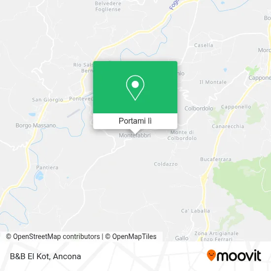 Mappa B&B El Kot