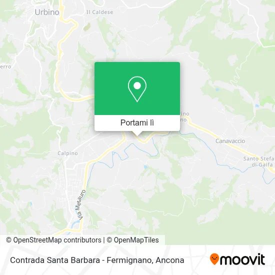 Mappa Contrada Santa Barbara - Fermignano